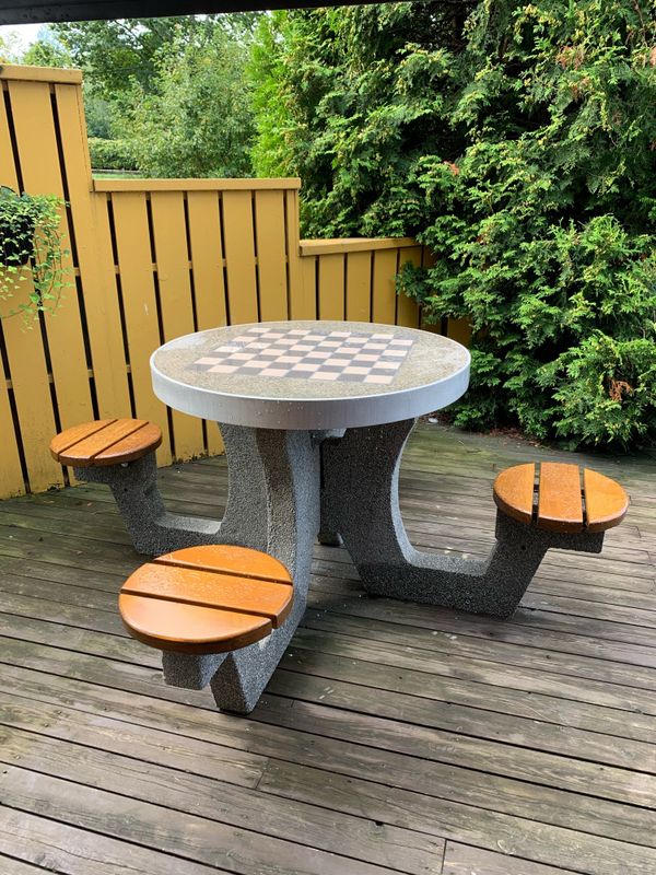 Betongbord til sjakk type 3